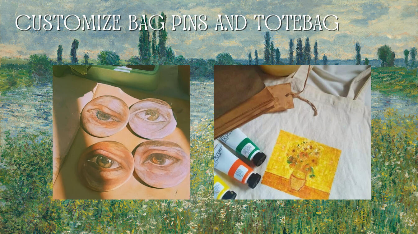 Bag Pins Php 100 || Totebag Php 250